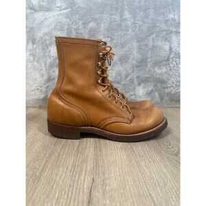 Vintage 60's Redwing 947 Work Boots 7.5 Lace-up Logger Mountain Lineman 70's